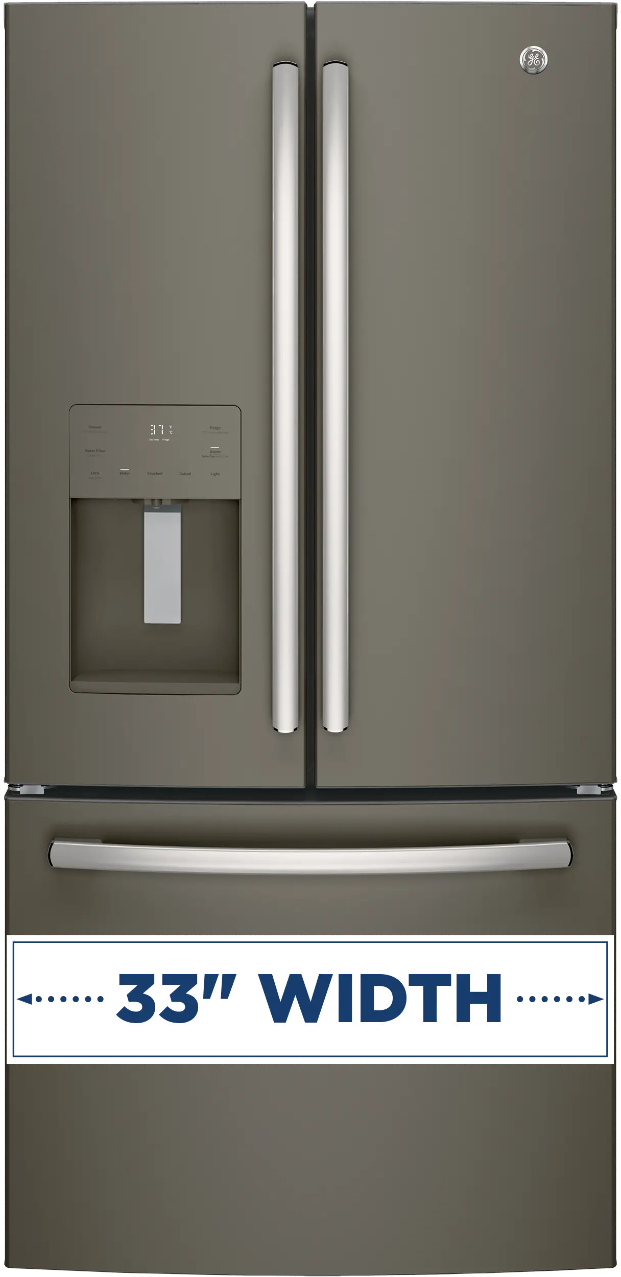 GFE24JMKES GE 23.7 cu ft French Door Refrigerator - 33 W Slate-5