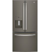 GFE24JMKES GE 23.7 cu. ft. French Door Refrigerator - 33 Inch Slate