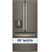 GFE24JMKES GE 33 Inch Wide French Door Refrigerator - Slate-5
