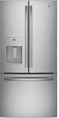GFE24JSKSS GE 23.7 cu ft French Door Refrigerator - 33 W Stainless Steel