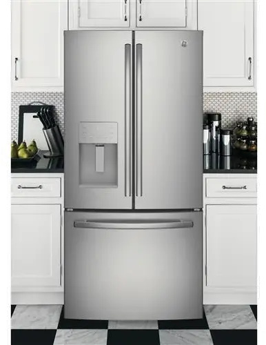GFE24JSKSS GE 23.7 cu ft French Door Refrigerator - 33 W Stainless Steel-6
