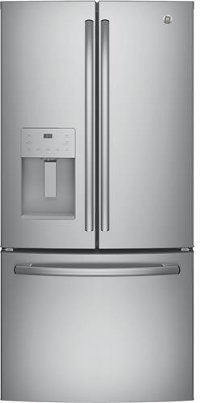 GFE24JSKSS GE 23.7 cu. ft. French Door Refrigerator - 33 Inch Stainless Steel