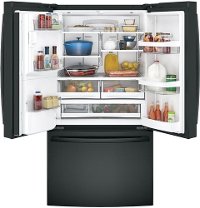 GFE28GGKBB GE 27.8 cu. ft. French-Door Refrigerator - 36 Inch Black-7