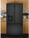 GFE28GGKBB GE French Door Refrigerator - 36 Inch Black-2
