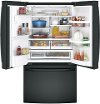 GFE28GGKBB GE French Door Refrigerator - 36 Inch Black-7