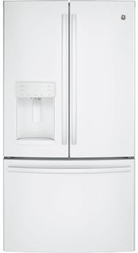 GFE28GGKWW GE Wide French Door Refrigerator - 36 Inch White