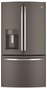 GFE28GMKES GE 27.8 cu. ft. French-Door Refrigerator - 36 Inch Slate