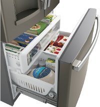 GFE28GMKES GE 27.8 cu. ft. French-Door Refrigerator - 36 Inch Slate-5
