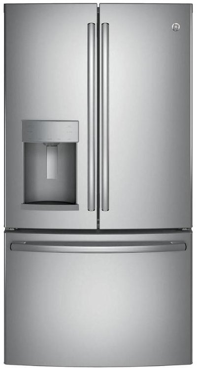 GFE28GSKSS GE French Door Refrigerator - 36 Inch Stainless Steel