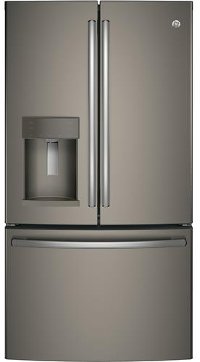 GYE22HMKES GE 22.2 cu. ft. Counter Depth French Door Refrigerator - 36 Inch Slate