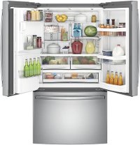 GYE22HSKSS GE 22.2 cu. ft. Counter Depth French Door Refrigerator - 36 Inch Stainless Steel-2
