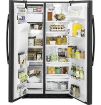 GZS22DGJBB GE Side-by-Side Refrigerator - 36 Inch Black Counter Depth-2