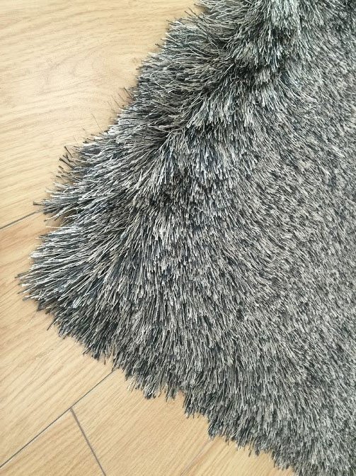 5 x 7 Medium Gray Shimmer Area Rug - Lurex-2
