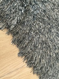 5 x 7 Medium Gray Shimmer Area Rug - Lurex-3