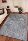 5 x 7 Medium Gray Shimmer Area Rug - Lurex-4