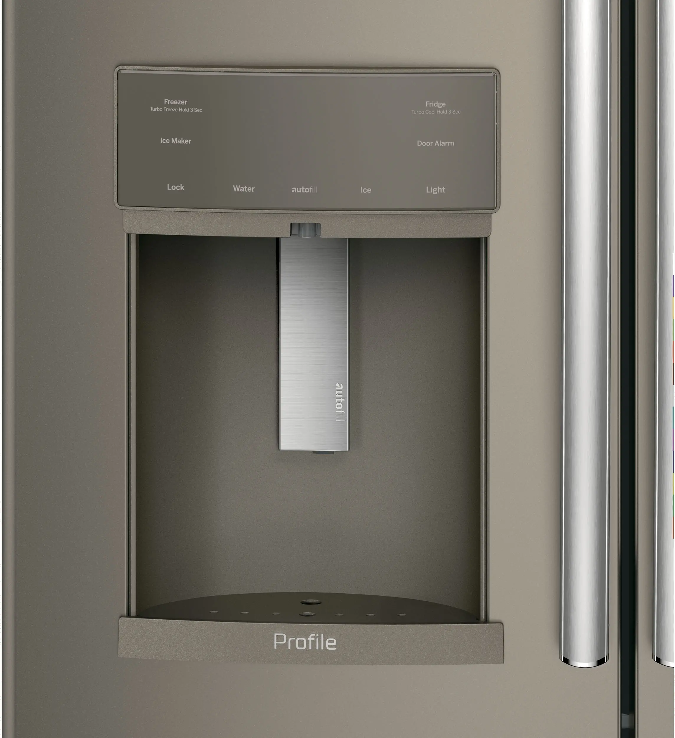 PFE28KMKES GE Profile 27.8 cu ft French Door Refrigerator - Slate-3