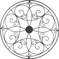 Metal Round Wall Decor