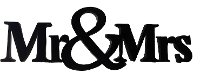 Metal Mr and Mrs Sign Wall Decor