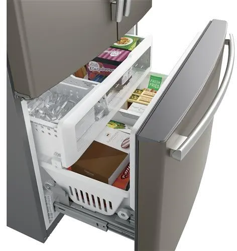 PWE23KMKES GE Profile 23.1 cu ft French Door Refrigerator - Counter Depth Slate-3