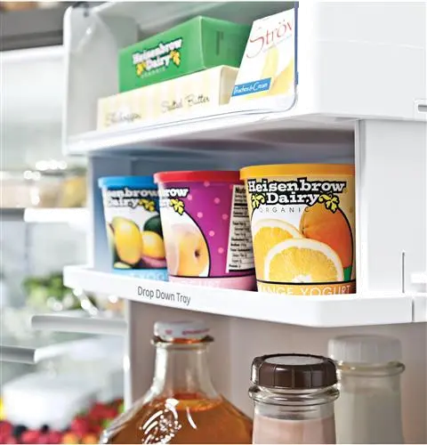 PWE23KMKES GE Profile 23.1 cu ft French Door Refrigerator - Counter Depth Slate-6