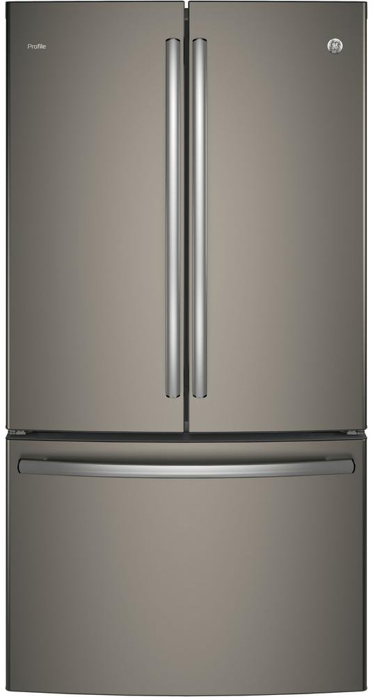 PWE23KMKES GE Profile 36 Inch French Door Refrigerator - Counter Depth, 23.1 cu. ft., Slate-1