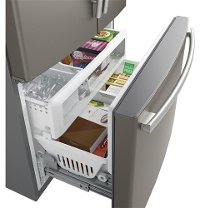 PWE23KMKES GE Profile 36 Inch French Door Refrigerator - Counter Depth, 23.1 cu. ft., Slate-3