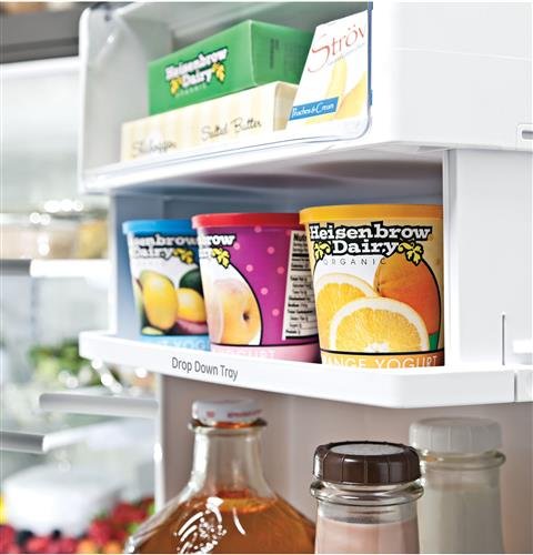 PWE23KMKES GE Profile 36 Inch French Door Refrigerator - Counter Depth, 23.1 cu. ft., Slate-6