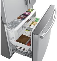 PWE23KSKSS GE Profile French Door Refrigerator 23.1 cu. ft. - 36 Inch Stainless Steel Counter Depth -2