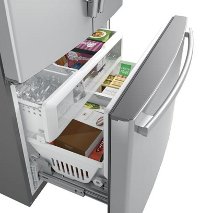 PWE23KSKSS GE Profile French Door Refrigerator 23.1 cu. ft. - 36 Inch Stainless Steel Counter Depth -3