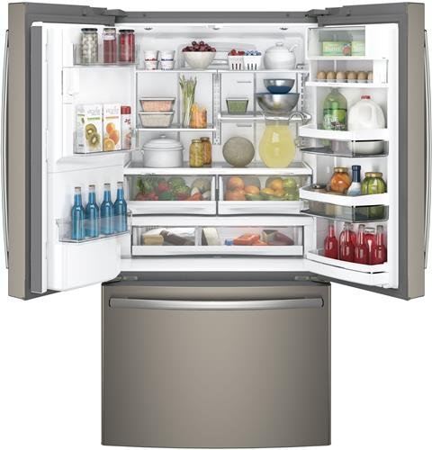 PYE22KMKES GE Profile Counter Depth French Door Refrigerator - 22 cu. ft., 36 Inch Slate-2