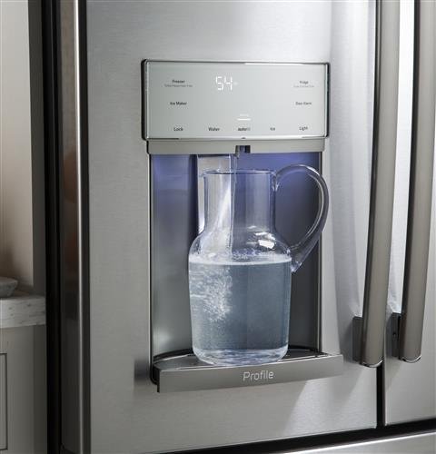 PYE22KMKES GE Profile Counter Depth French Door Refrigerator - 22 cu. ft., 36 Inch Slate-4