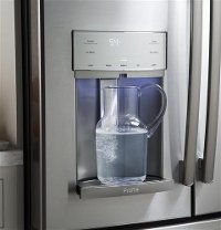 PYE22KMKES GE Profile French Door Refrigerator with Turbo Cool setting- 36 Inch Slate Counter Depth-4