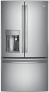 PYE22PSKSS GE French Door Refrigerator with TwinChillâ„¢ evaporators - 36 Inch Stainless Steel Counter Depth