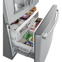 PYE22PSKSS GE French Door Refrigerator with TwinChill™ evaporators - 36 Inch Stainless Steel Counter Depth-4