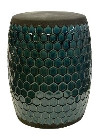 Blue Garden Stool