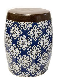 Blue Hattie Garden Stool