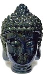 Clearance 12 Inch Blue Buddha Head Sculpture