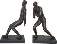 Rustic Men Bookend Pair