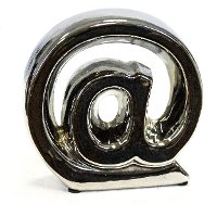 Silver Ceramic At Symbol Table Top Decor