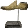 Clearance Brown Shoe Sculpture on Stand