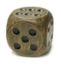 Brown Dice Decor