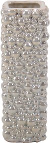 10 Inch Pearl Ceramic Vase