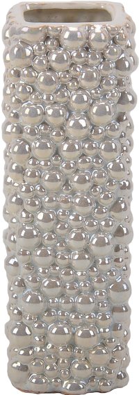 10 Inch Pearl Ceramic Vase