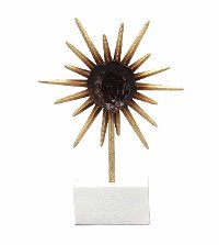 Purple Metal Flower Sculpture