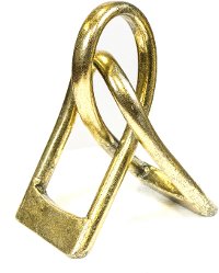 8 Inch Gold Metal Table Sculpture