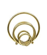 8 Inch Gold Circle Metal Table Sculpture