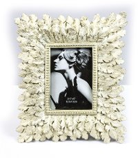 3.5 x 5 Cream Leaf Picture Frame