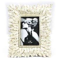 4x6 Cream Leaf Picture Frame