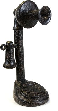 Black Old-Fashioned Telephone