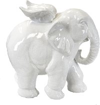 White Elephant Angel Decor